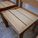Pine swedish set of dining chairs