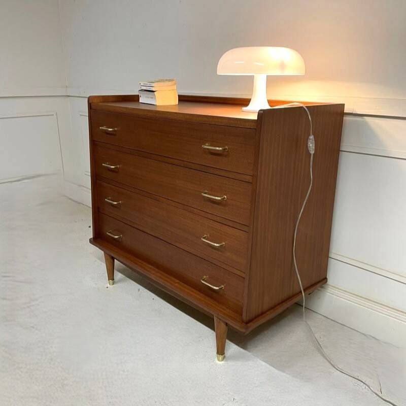 Vintage teak chest of drawers – Scandinavian style – 1960s