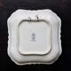 Vintage Gien earthenware square bowl with paisley pattern, 1960s