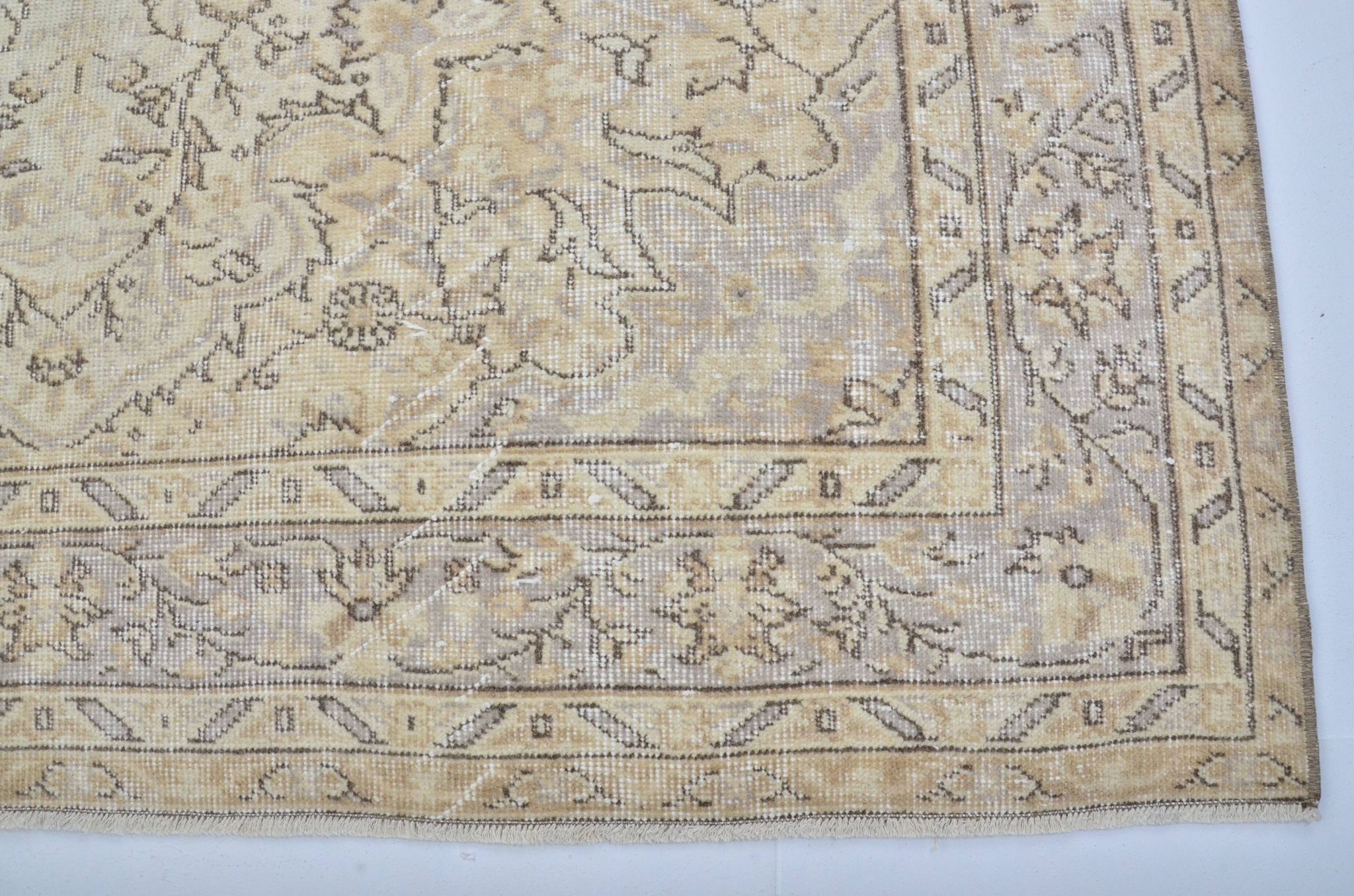 Beige & Brown Turkish Area Carpet sku 3243