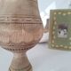 Bowl / Carved wooden vase