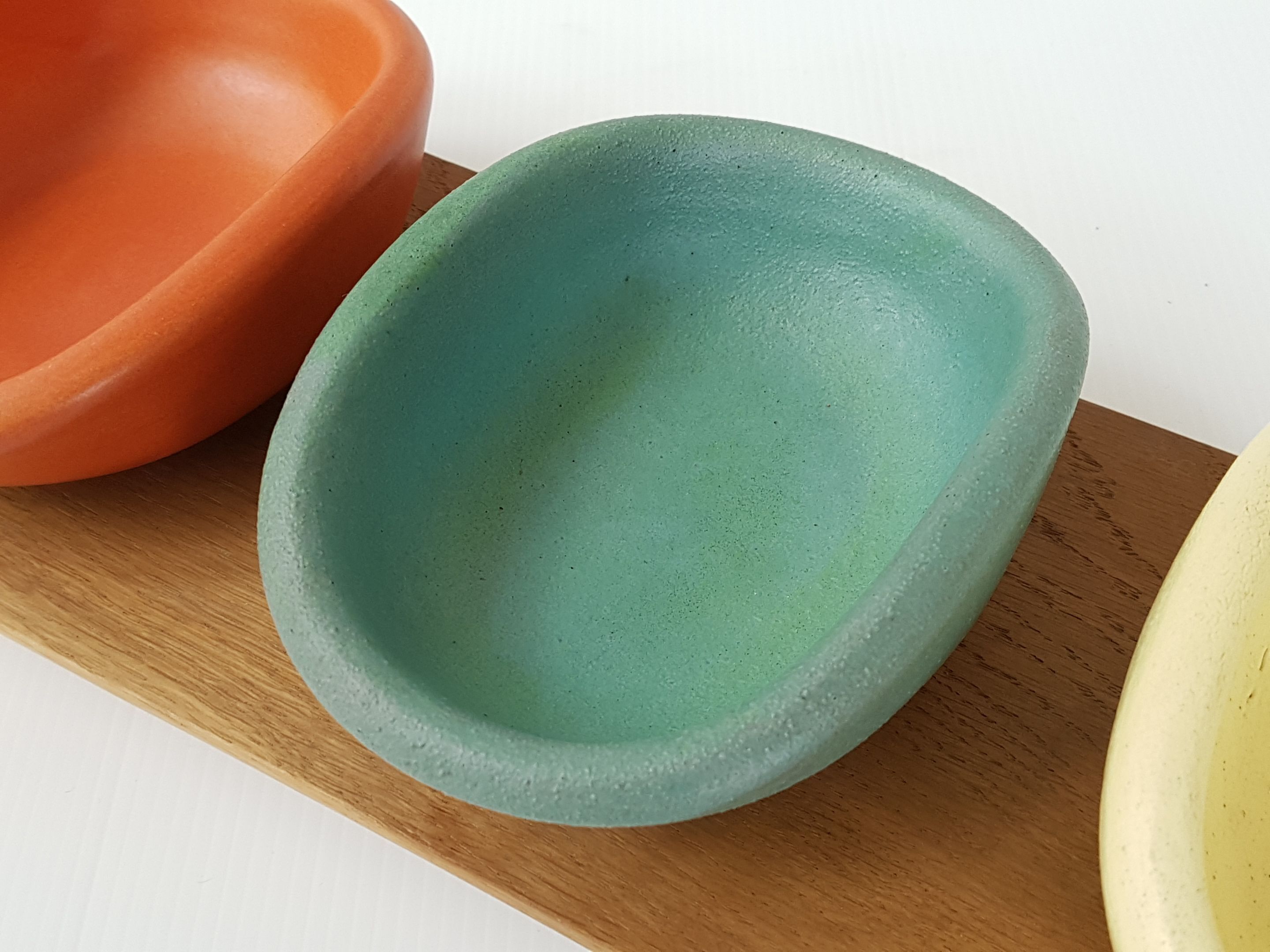 Suite of 3 ramekins Sèvres Keramos vintage 1950