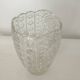 Large Art Deco Style Cut Crystal Glass Vase - Vintage