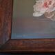 Pastel painting cut of peonies