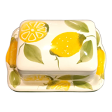 Lemon décor butter dish