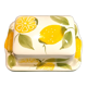 Lemon décor butter dish