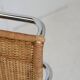 MR20 armchair, tubular chromed steel and rattan, Mies van der Rohe, circa 1960