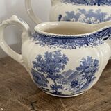 Teapot, milk pot and sugar bowl