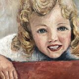 Portrait girl oil on canvas
