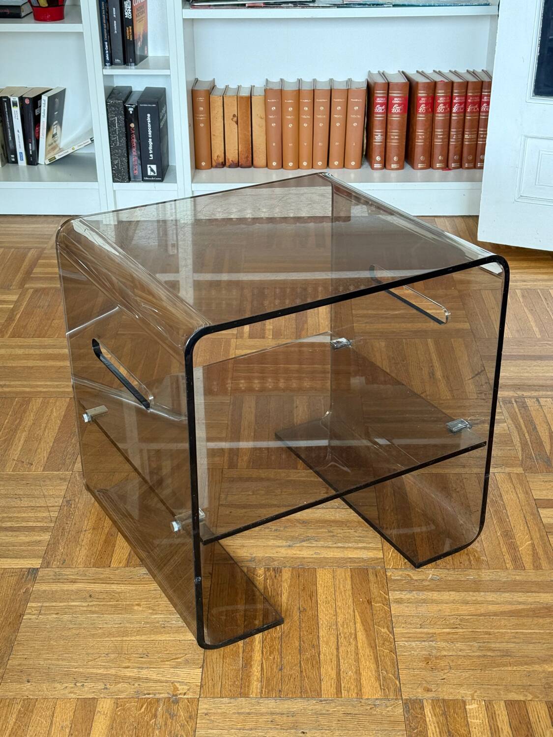Smoked Plexiglas coffee table
