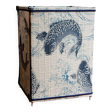 Lantern lamp in vintage Japanese fabric pattern carp koi