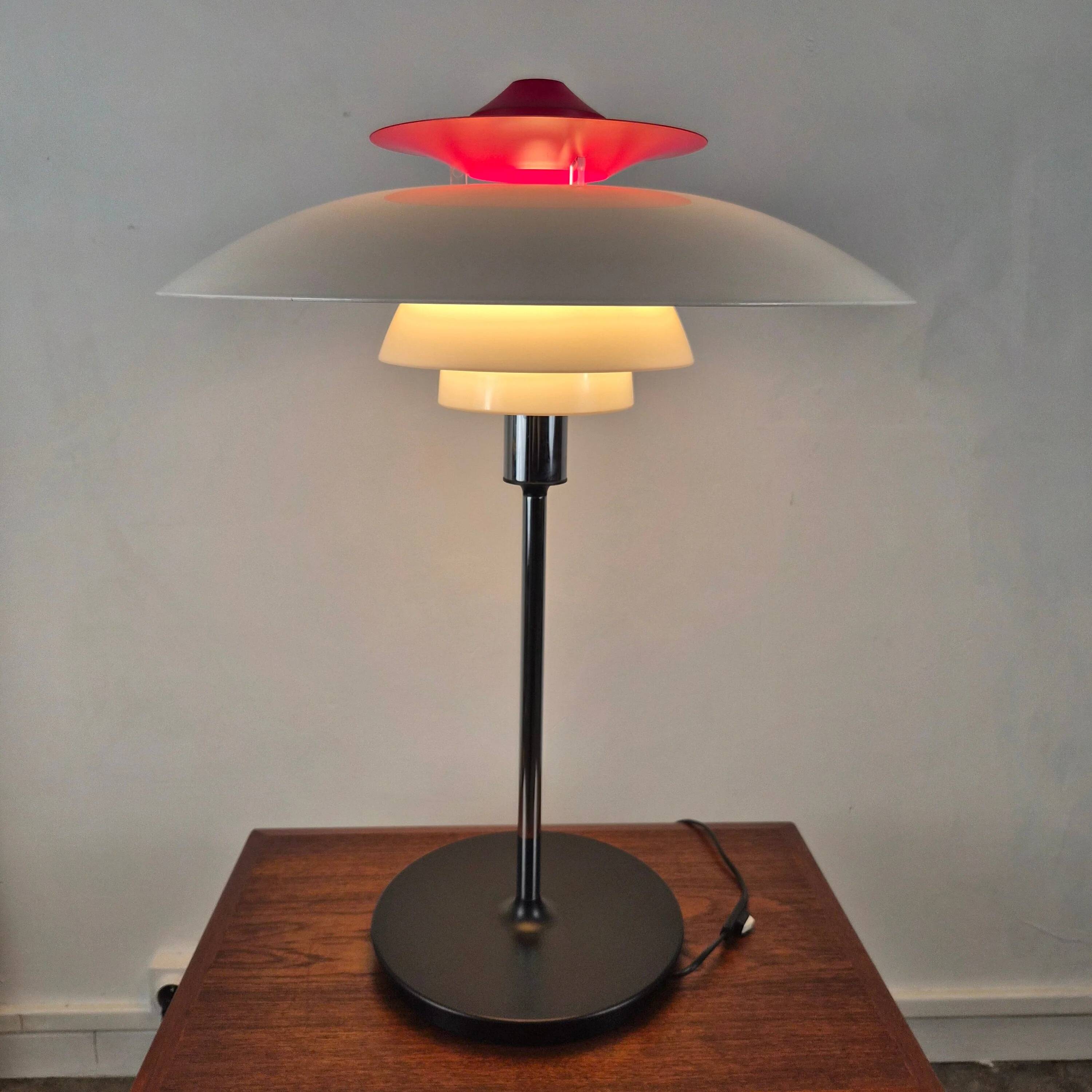 PH80 table lamp by Poul Henningsen for Louis Poulsen, Denmark, 1970