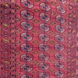 Old Turkmen bukhara handmade handmade wool rug 120x164 cm