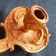 Bronze rat cave candlestick, French craftsmanship, 1950.