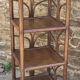 High shelf in vintage bamboo and rattan, 60s