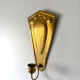 Scandinavian wall candle holders in brass