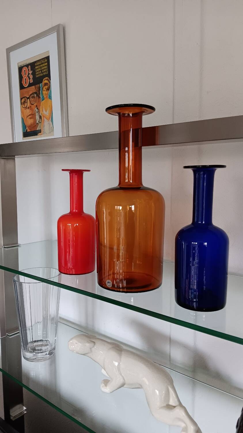 GUL vase by Otto Brauer for Holmegaard - Denmark
