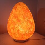 1970s opaline glass egg lamp
