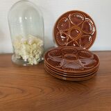 Set of 6 shell plates