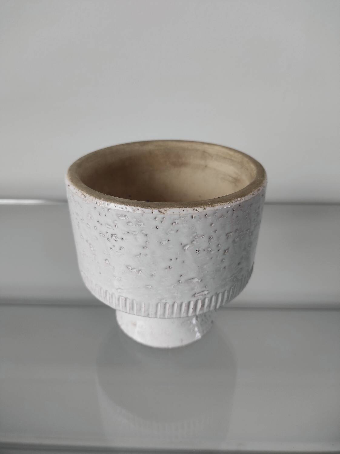 Ceramic pot cover, 70's