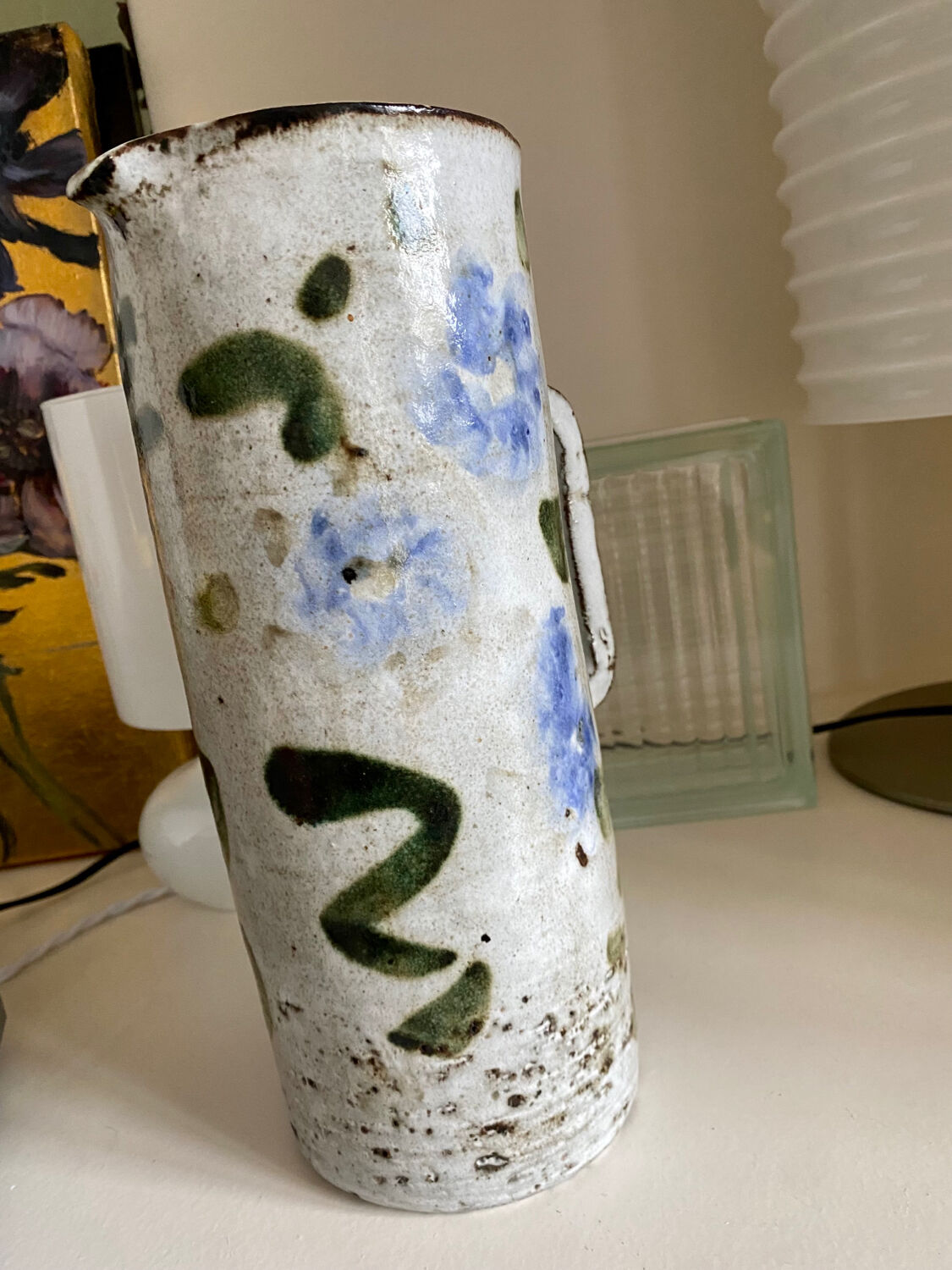 Pitcher Albert Thiry ceramic Vallauris