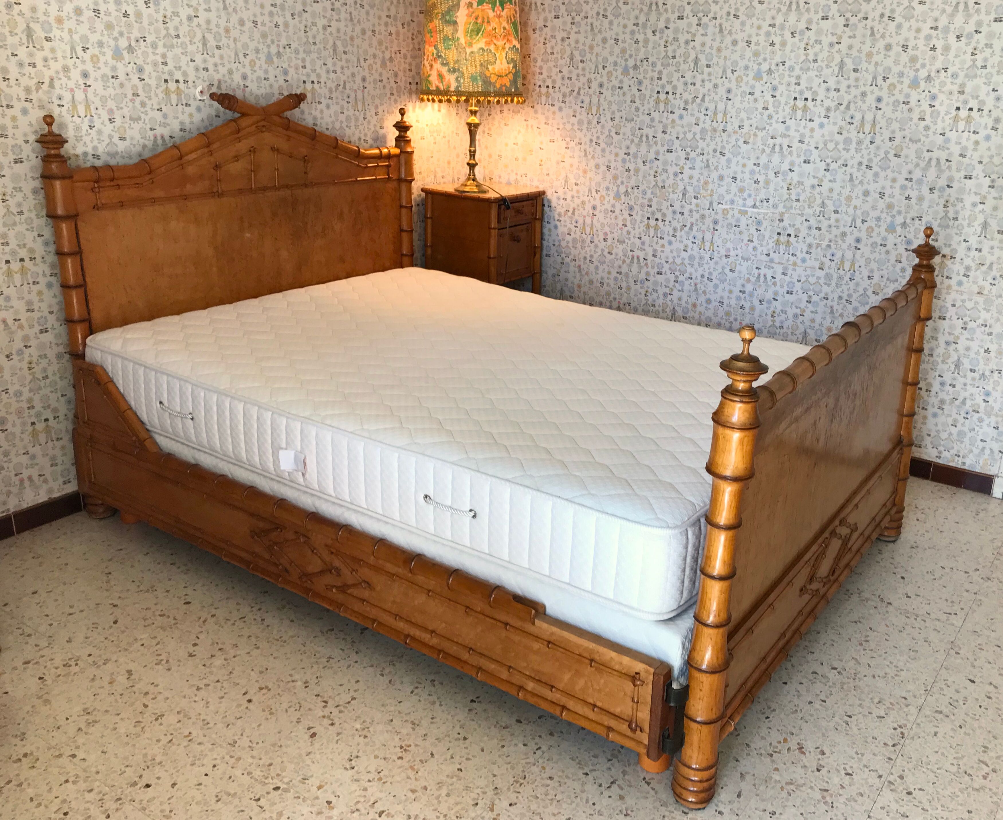 Bed bamboo collection circa 1870 Napoleon III