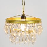 Chandelier with crystals, 1970s