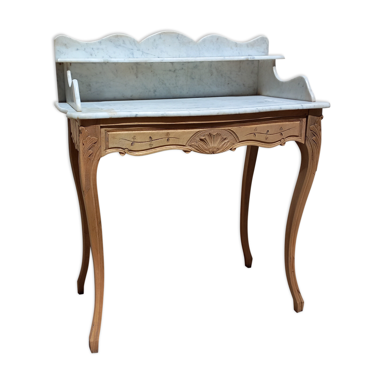 Toilet table, marble top