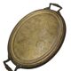 Antique Polish oval guilloché tray from Jarra, 1890s