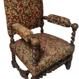 Set of two Louis XVIII armchairs, solid wood
