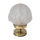 Art deco lamp in brass and glass