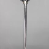 Chandelier en chrome et verre Bauhaus des années 1930, Tchécoslovaquie