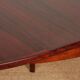 Round extendable dining table in Rio rosewood, 1960