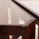 Lot of low tables Porada Arredi 6 modular pieces in wengé wood