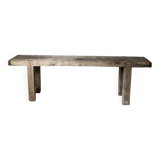 Vintage 1950 solid oak desk