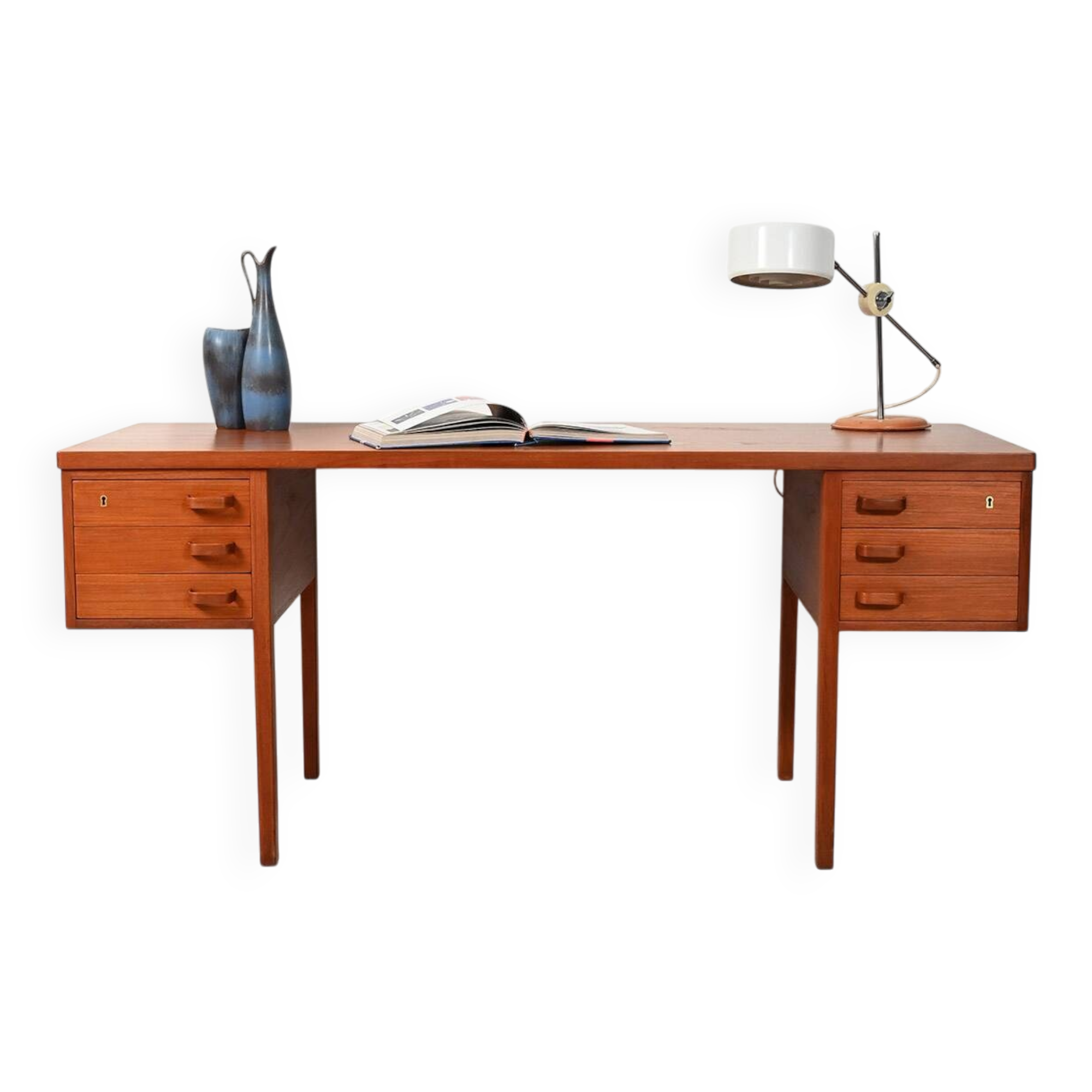 Teak desk by Nanna & Jørgen Ditzel
