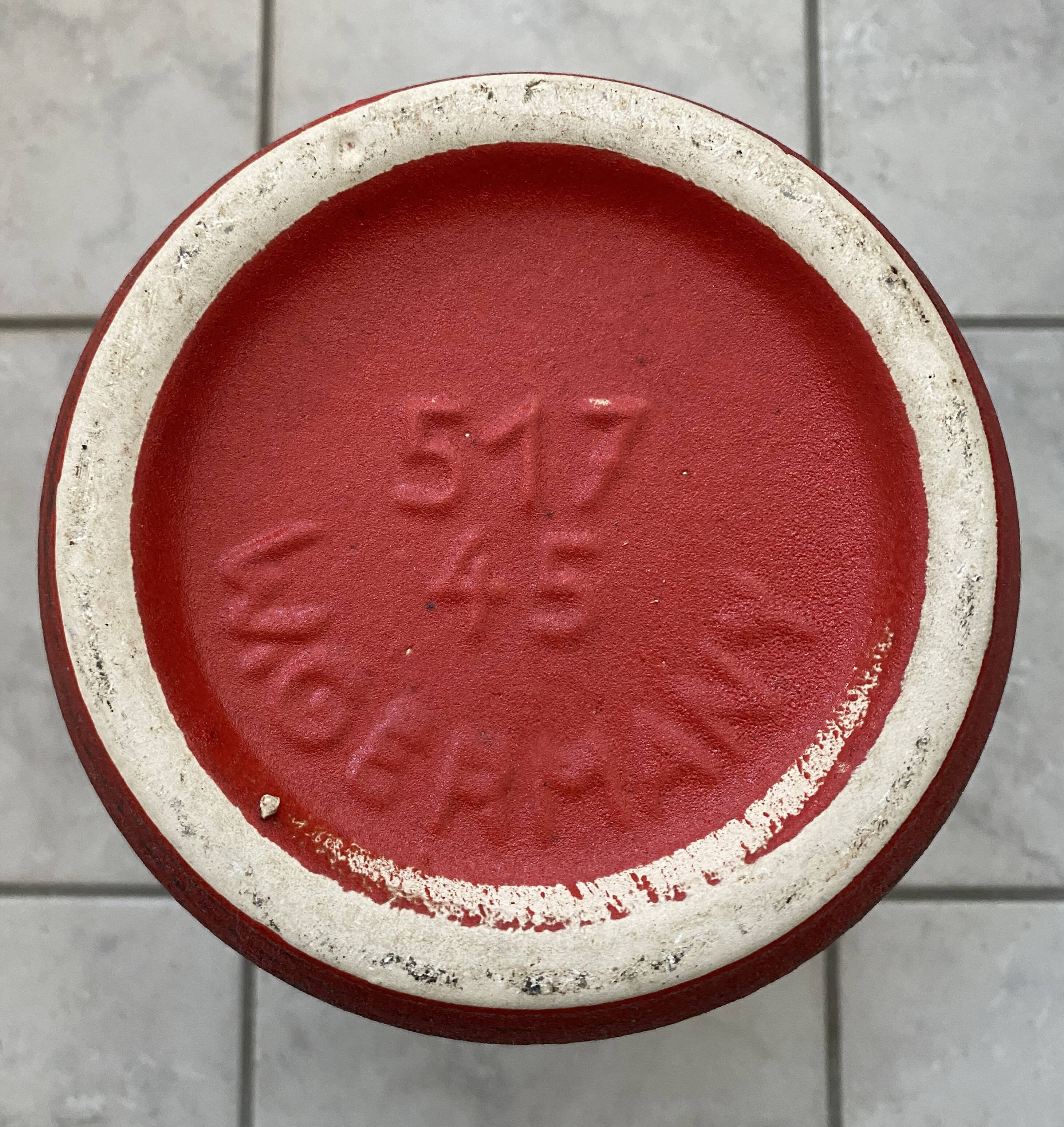 Large ceramic red vase by Scheurich Germany model 517-45