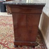 Commode Louis Philippe acajou et marbre