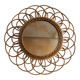 Rattan sun mirror