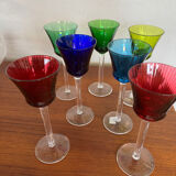 Saint Louis Crystal Colored Wine Glasses