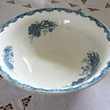 Saladier faience décor bleu