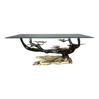 Bonsai coffee table attributed to Willy Daro