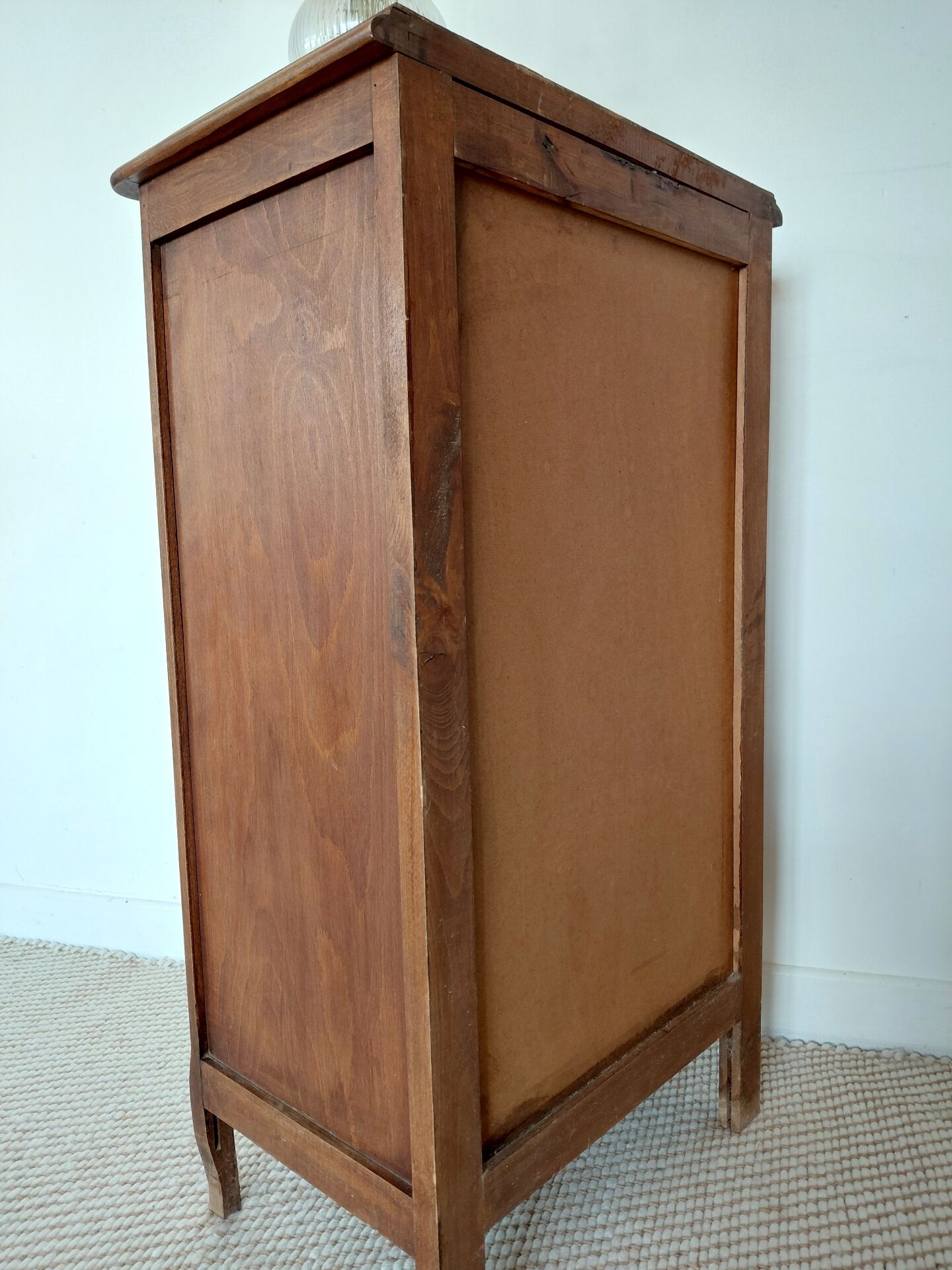 Rustic chic 5-drawer chest of drawers in solid wood