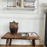 Brutalist wooden coffee table