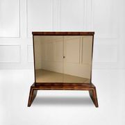 Mid-Century Modern Italian Mirrored Dry Bar Cabinet, 1950s