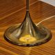 Bergboms brass table lamp, original shade, model B-024, Scandinavian Modern 1960s
