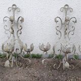 Pair of candlestick wall lights