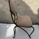 Vintage wrought iron chair design 80s/90s