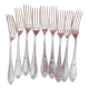 10 forks in silver metal Ercuis
