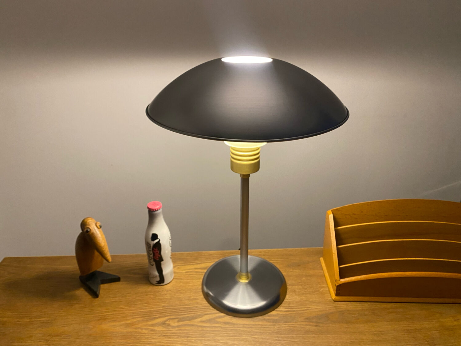 Vintage 1990s IKEA ocean liner design desk lamp